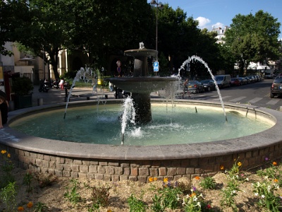 Fountain Near the Rue de Mouffetard  Fountain Near the Rue de Mouffetard